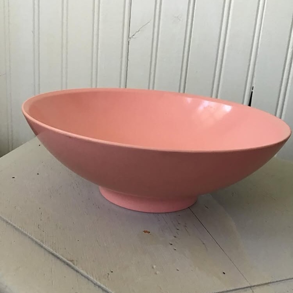 Vintage boonton ware pink bowl
